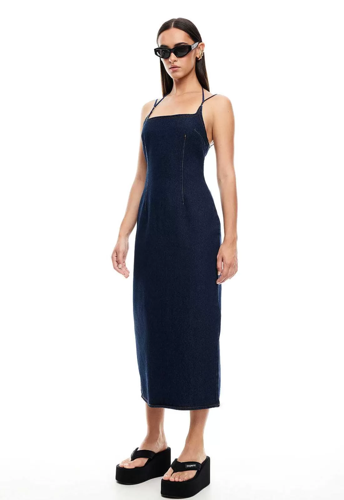 Lioness Denim^Birkin Midi Dress
