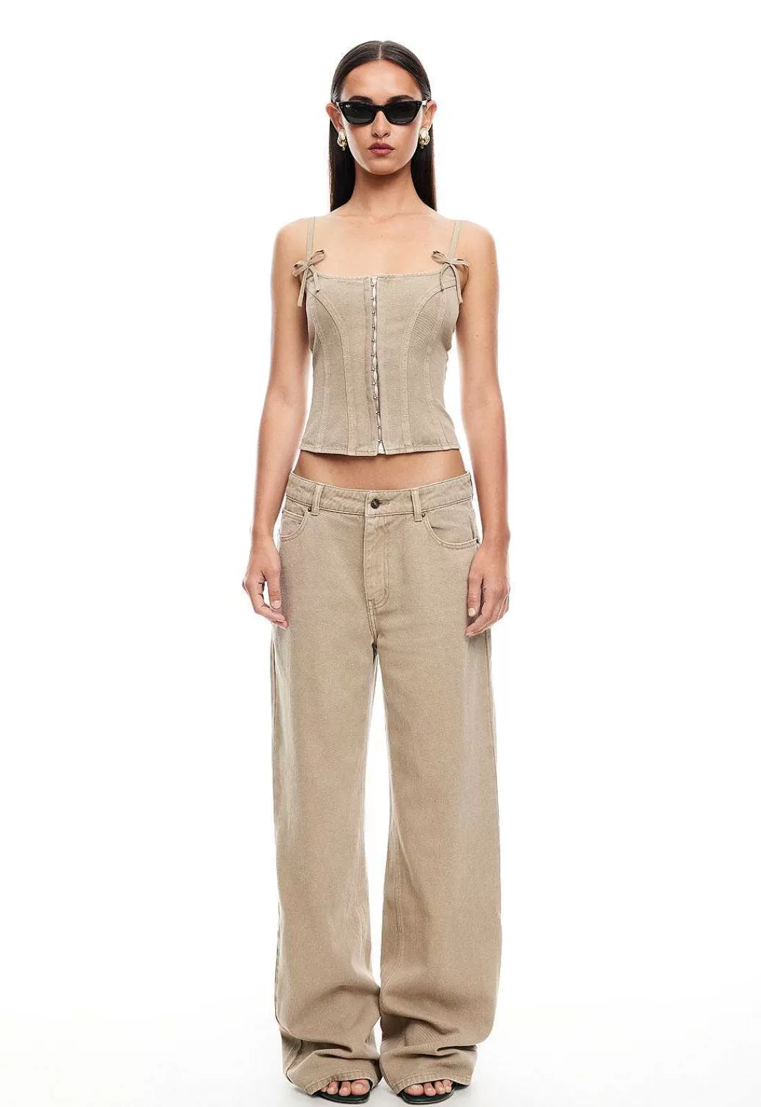 Lioness Tops^Charismatic Denim Corset