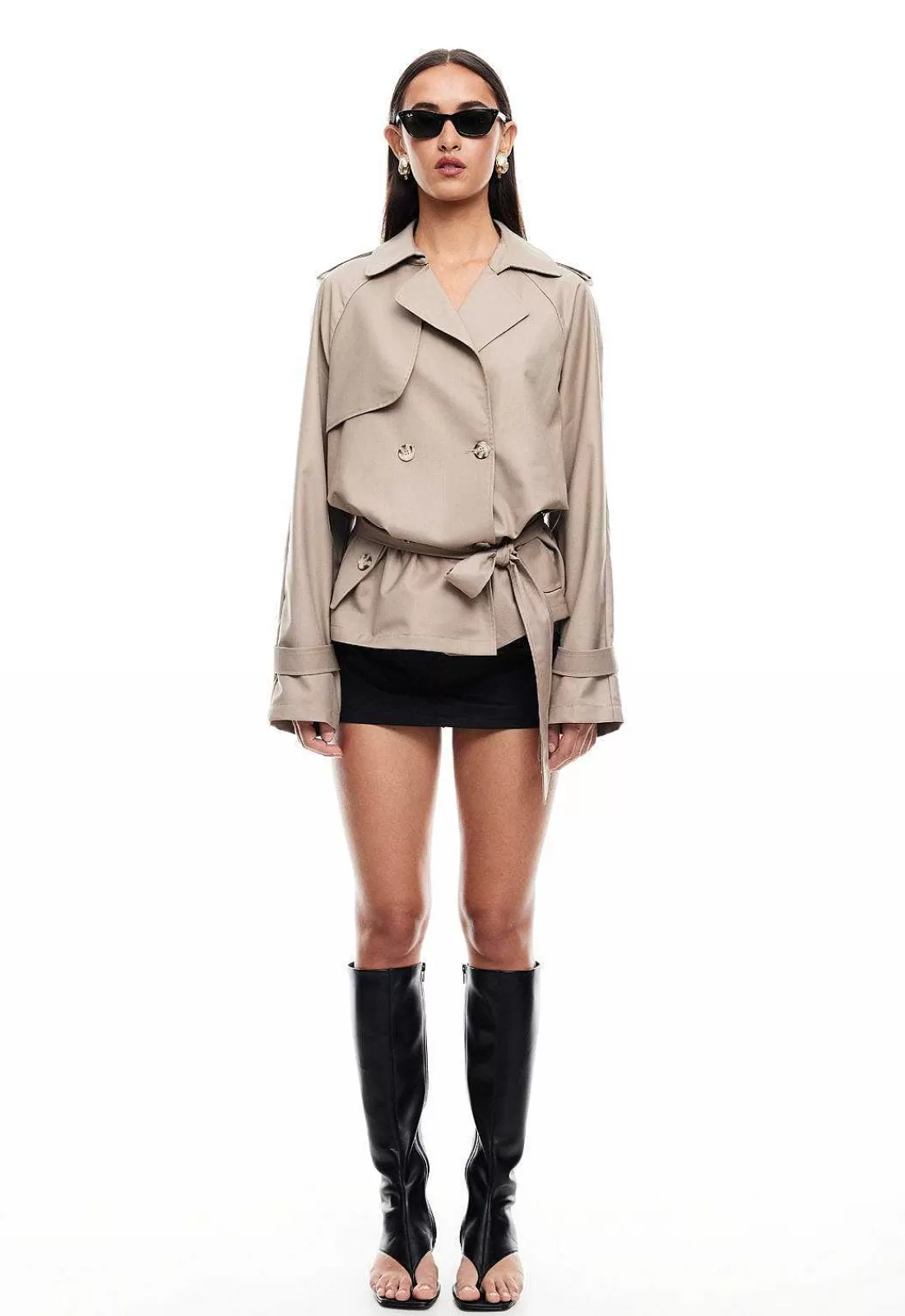 Lioness Outerwear^Cropped Trencherous Coat
