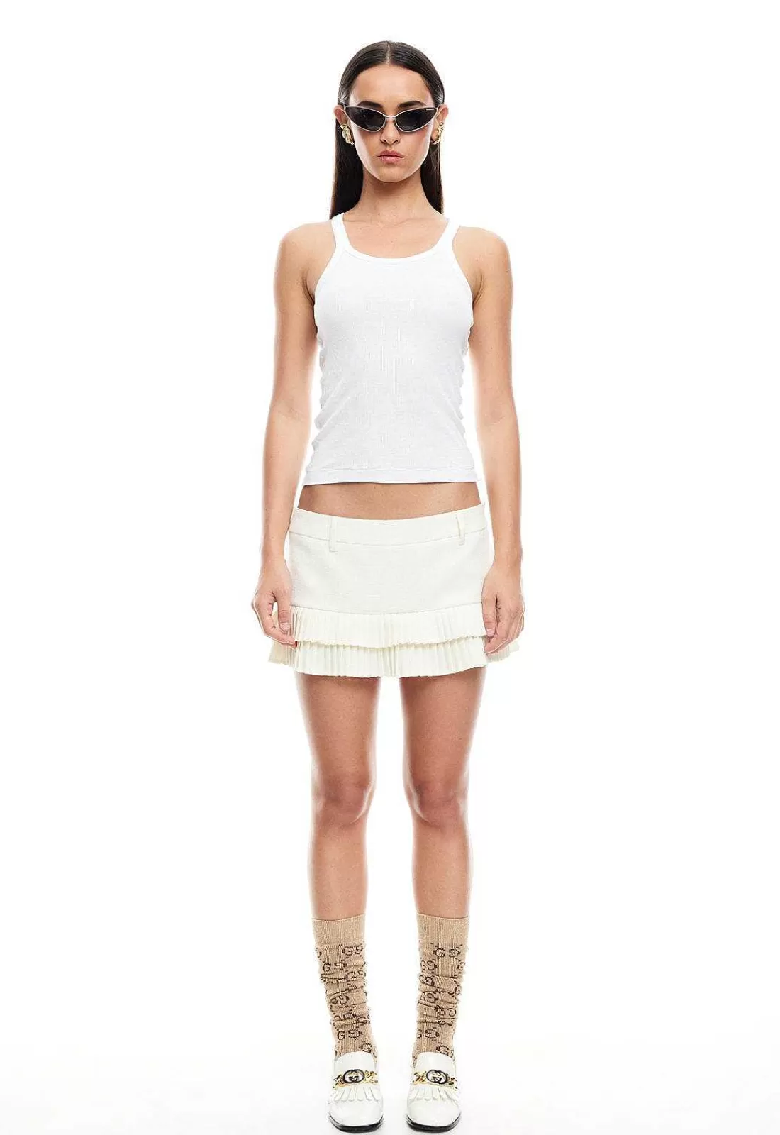 Lioness Shorts^Double Ruffle Mini Skort