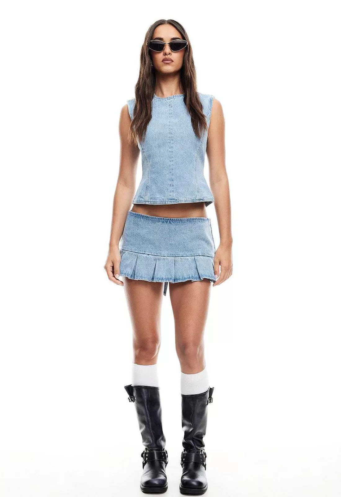 Lioness Denim^Miracle Mini Skirt