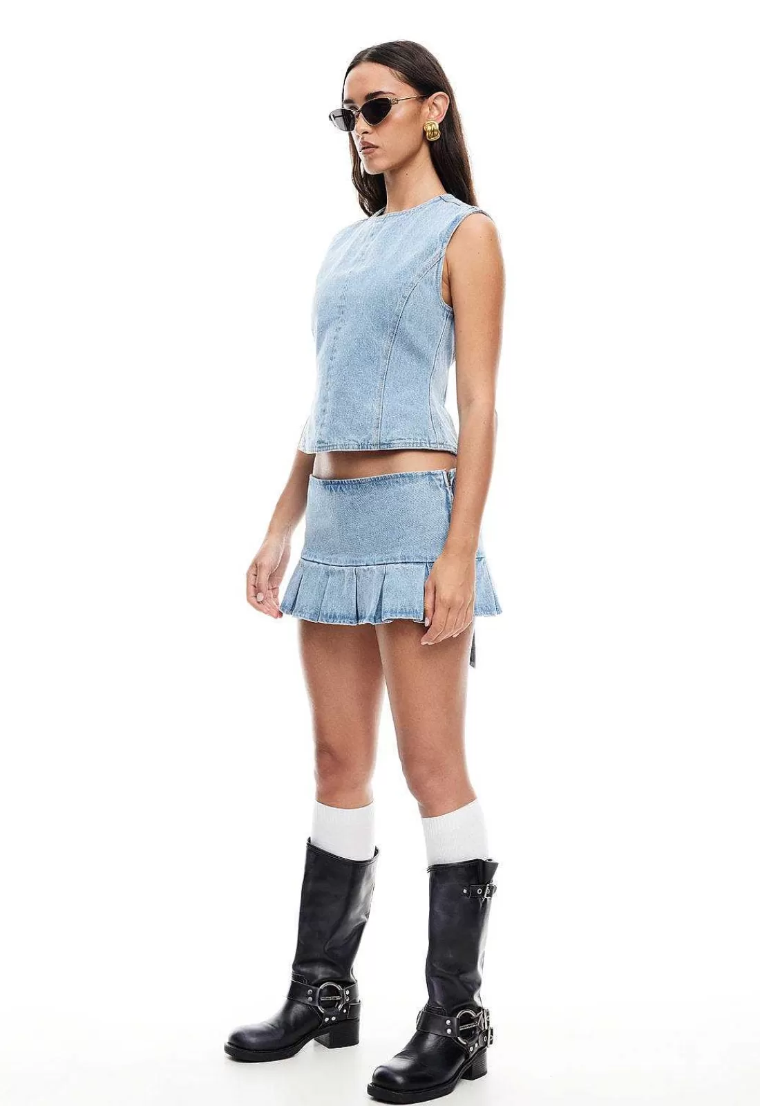 Lioness Denim^Miracle Mini Skirt